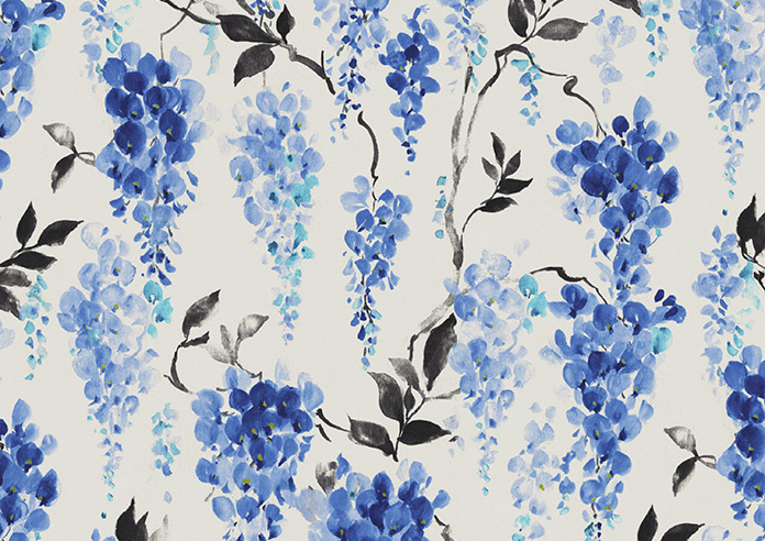 Wisteria Silk, Ink Blue - Twist&Fit Roman Blind - Image 7